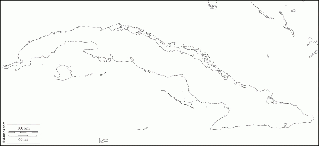 Cuba : Free Map, Free Blank Map, Free Outline Map, Free Base Map throughout Printable Outline Map Of Cuba