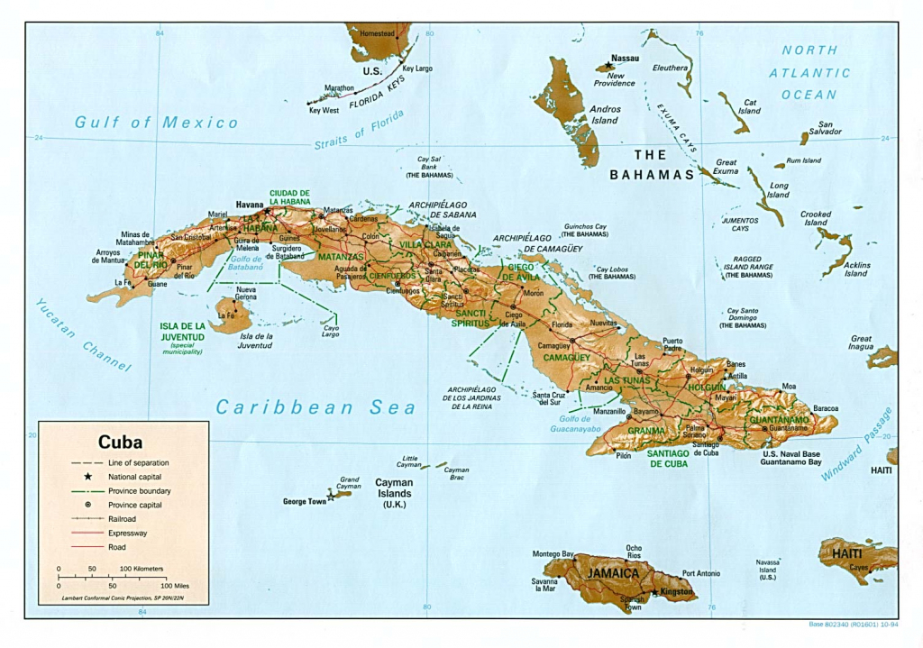 Cuba Maps - Perry-Castañeda Map Collection - Ut Library Online in Printable Outline Map Of Cuba