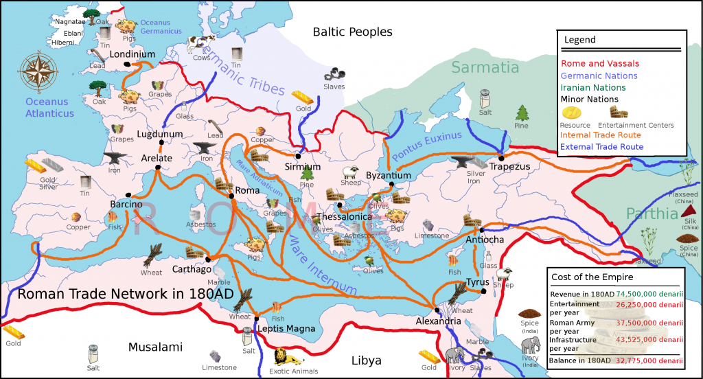 Cura Annonae - Wikipedia throughout Printable Map Of Ancient Rome