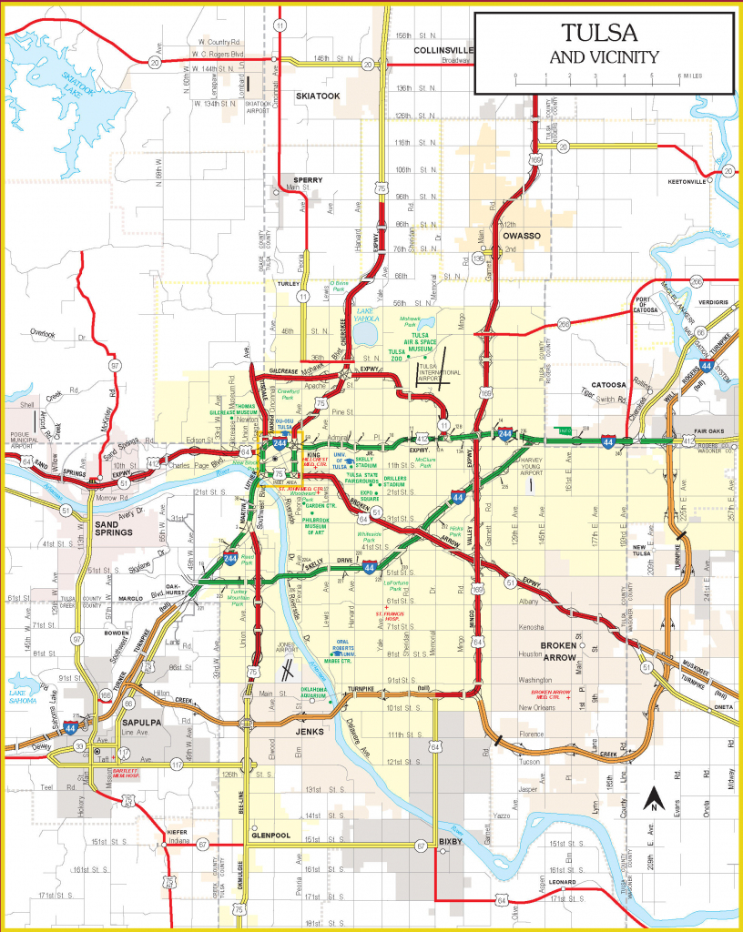 Current Oklahoma State Highway Map inside Oklahoma State Map Printable