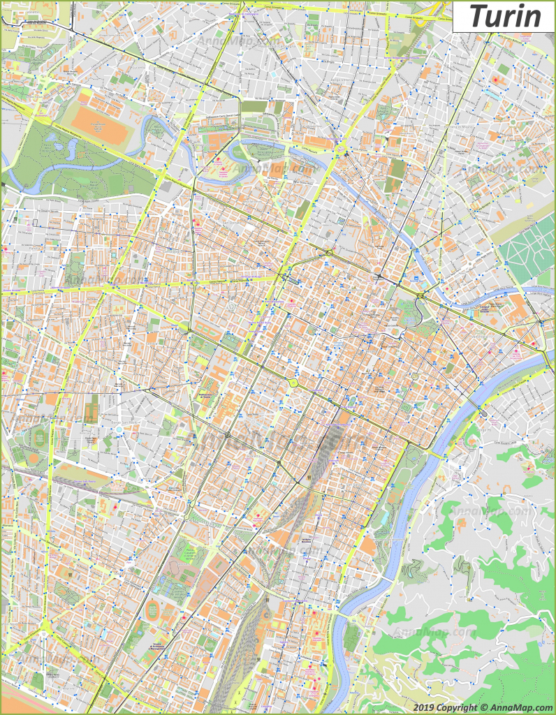 Detailed Tourist Maps Of Turin | Italy | Free Printable Maps Of within Free Printable Aerial Maps