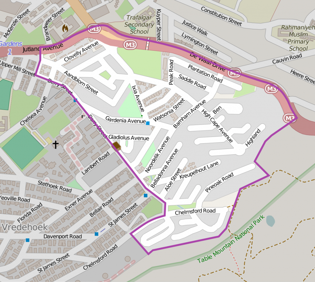 Devil&amp;#039;s Peak Estate - Wikipedia regarding Printable Street Map Of Llandudno
