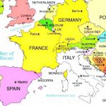 Digital Modern Map Of Europe Printable Download Large And 9   World Pertaining To Mediterranean Map Printable