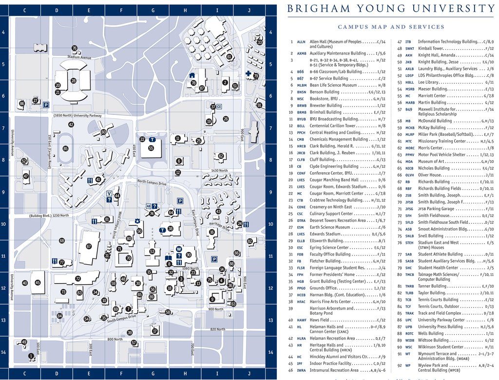 Directions Maps Mechanical Engineering In Byu Campus Map Printable 1024x781 