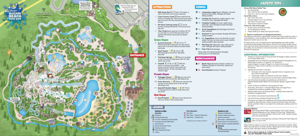 Disney&amp;#039;s Blizzard Beach Water Park Map - Printable Disney World Maps within Walt Disney World Park Maps Printable