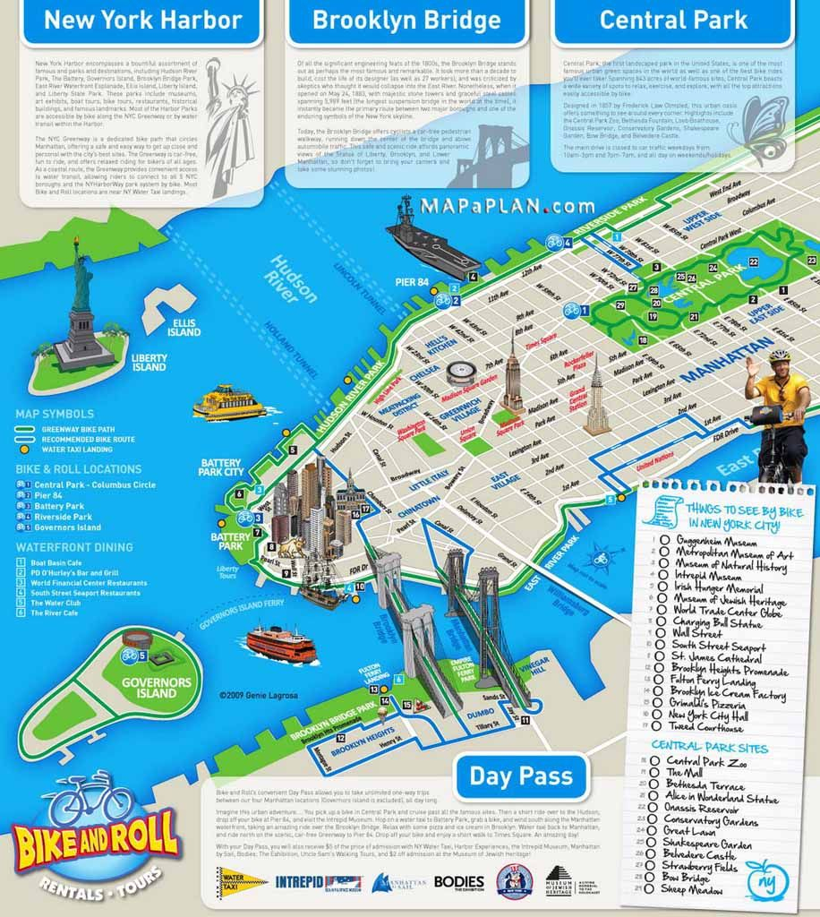 Download Map Of New York City Attractions Printable | Major Tourist with regard to Printable Map Of Central Park New York