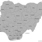 Download Printable Map Of Nigeria With Cities And States | All World For Printable Map Of Nigeria
