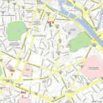 Download Street Map Paris France Major Tourist Attractions Maps And In Printable Map Of Paris