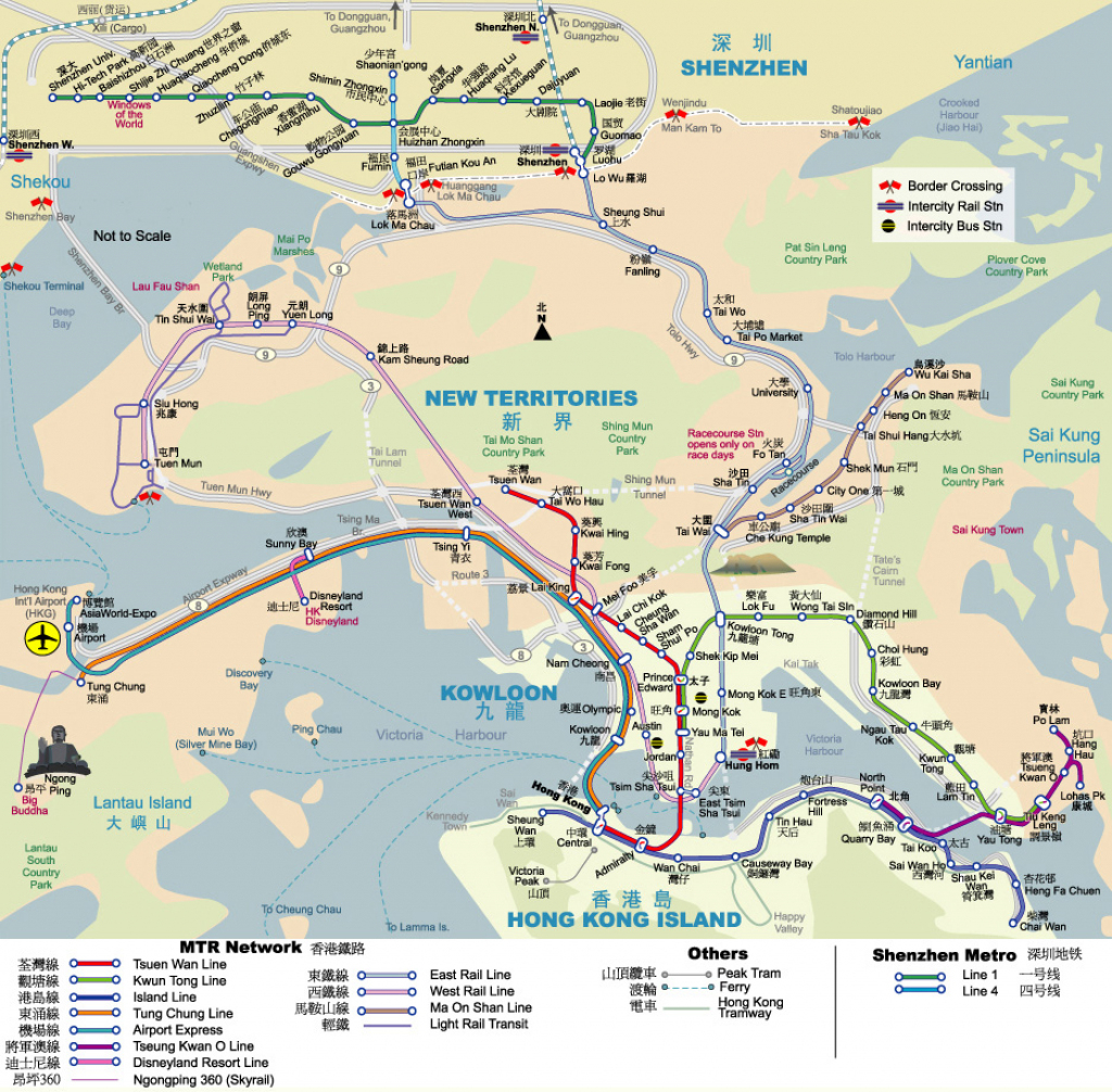 Downloadable Hong Kong Mtr Maps (Plus Light Rail &amp;amp; Tram) | China Mike regarding Hong Kong Tourist Map Printable