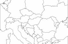 Eastern Europe Printable Blank Map, Royalty Free, Country Borders with regard to Printable Blank Map Of European Countries