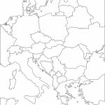 Eastern Europe Printable Blank Map, Royalty Free, Country Borders Within Printable Blank Map Of Europe