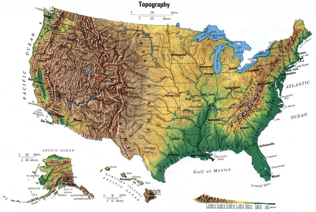 Eastern Us Elevation Map Globe Topographic Map East Coast Usa 16 For within Printable Topographic Map Of The United States
