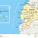 Ecuador And Galapagos Islands Political Map Stock Vector Throughout Printable Map Of Galapagos Islands