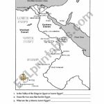 English Worksheet: Ancient Egypt Map | Projects To Try | Egypt Map Intended For Ancient Egypt Map Printable