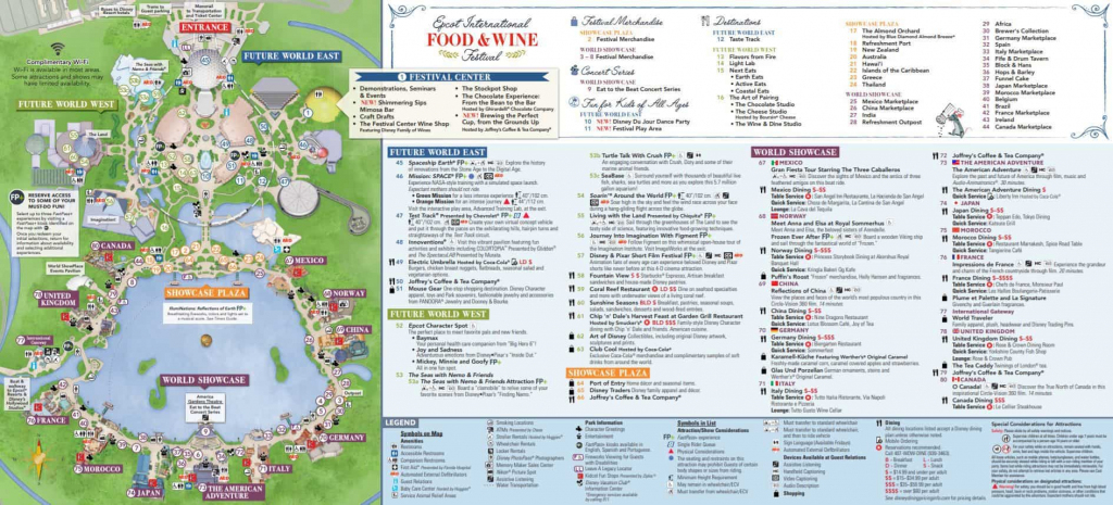 Epcot Map Pdf | Camping Map within Printable Epcot Map