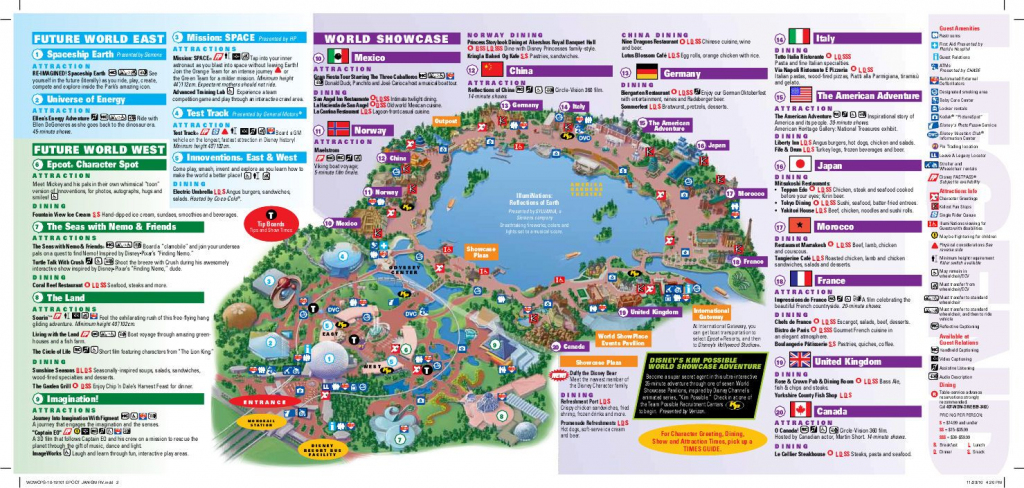Epcot Map | Wdw -- Epcot | Epcot Map, Disney World Epcot Map, Disney Map with regard to Printable Map Of Epcot 2015