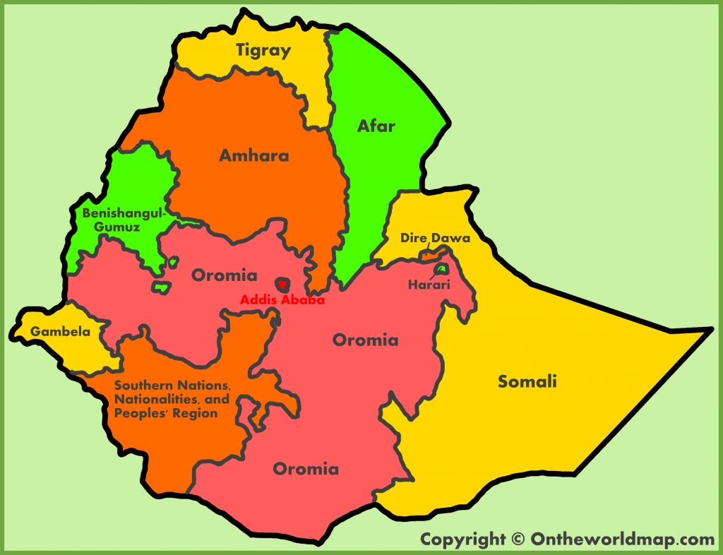 Ethiopia Maps | Maps Of Ethiopia in Printable Map Of Ethiopia