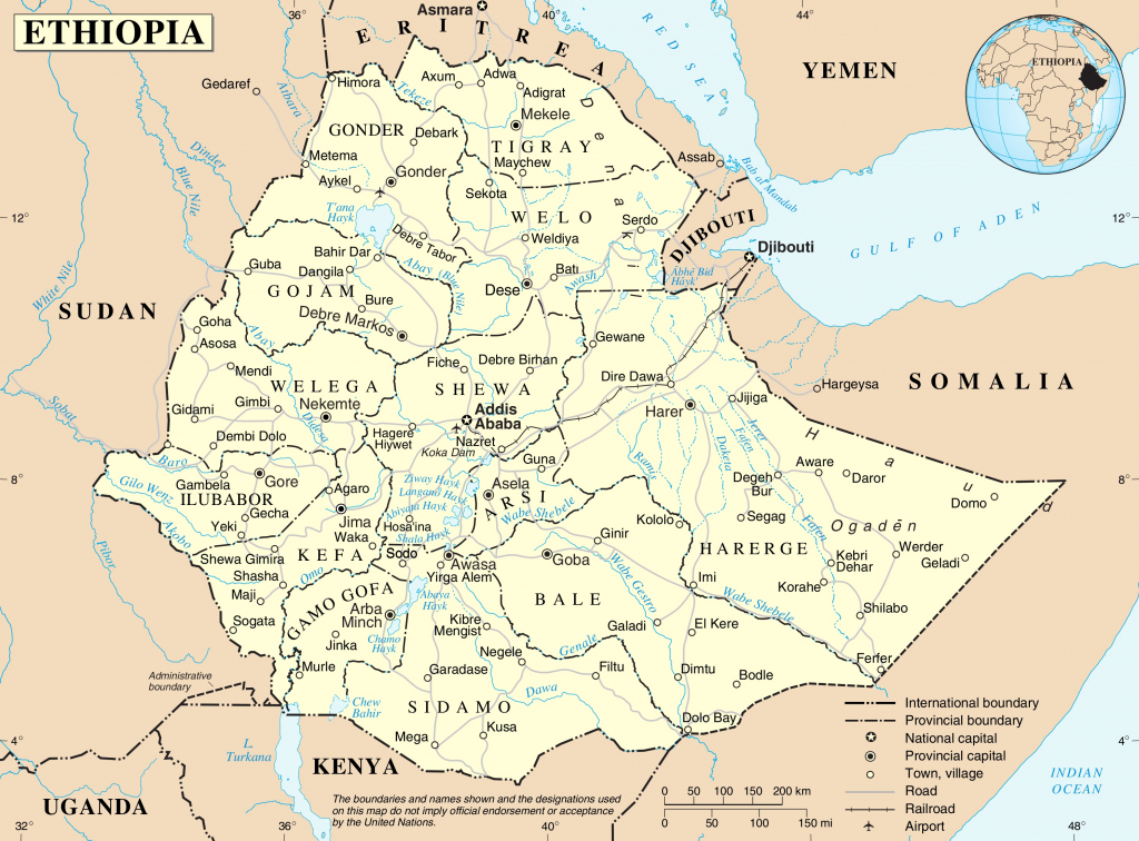 Ethiopia Maps | Maps Of Ethiopia within Printable Map Of Ethiopia