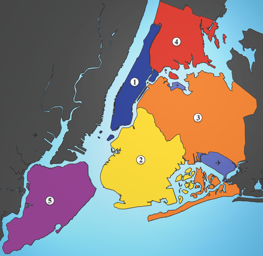File:5 Boroughs Labels New York City Map Julius Schorzman in Map Of The 5 Boroughs Printable