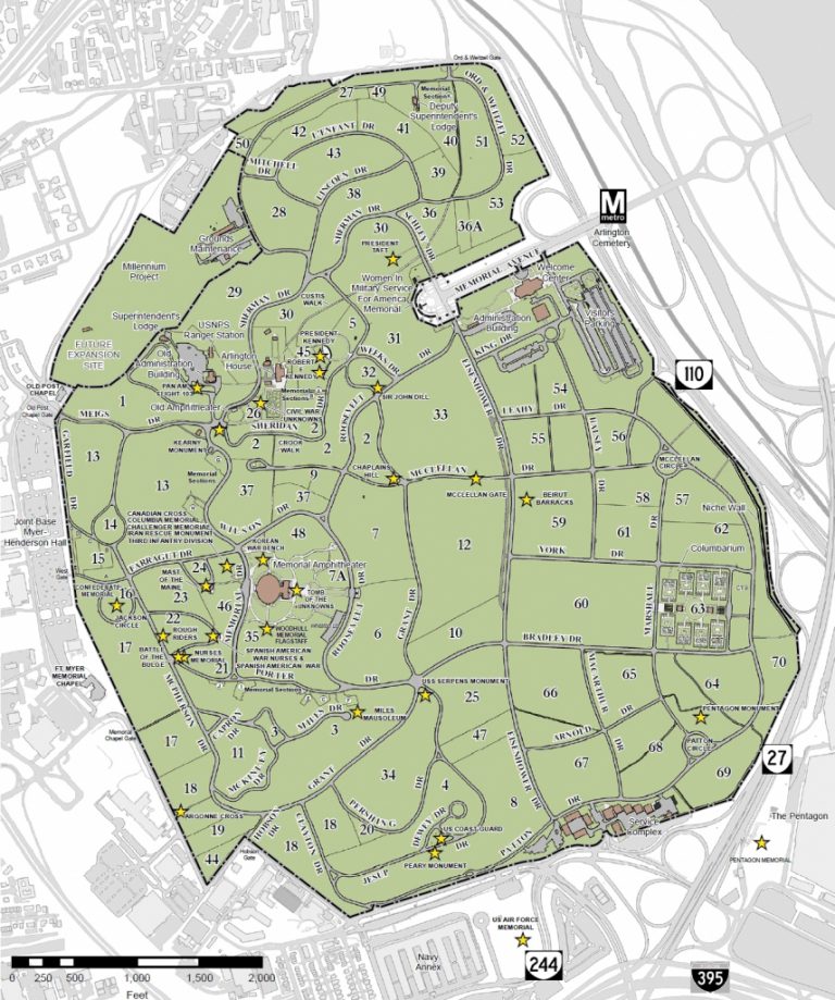 File:arlington National Cemetery Map - 2013 - Wikimedia Commons within ...