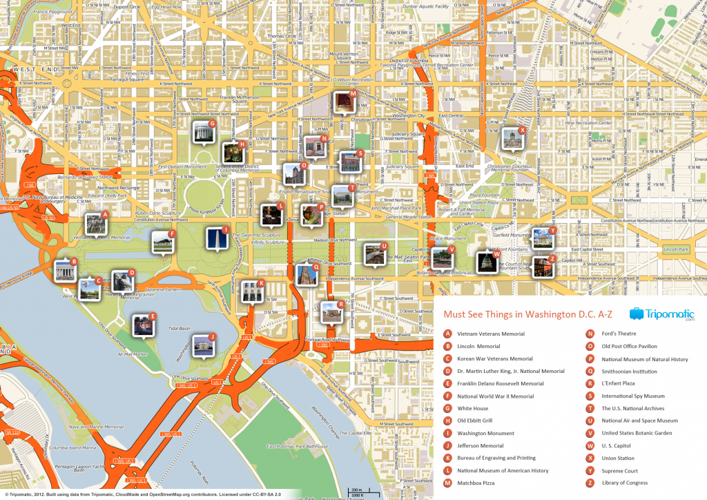 File:washington Dc Printable Tourist Attractions Map - Wikimedia with Tourist Map Of Dc Printable