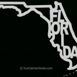 Florida – Map Outline, Printable State, Shape, Stencil, Pattern With Regard To Florida Map Outline Printable