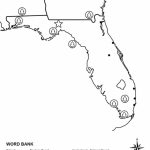 Florida Map Worksheet Coloring Page | Free Printable Coloring Pages For Florida Map Outline Printable