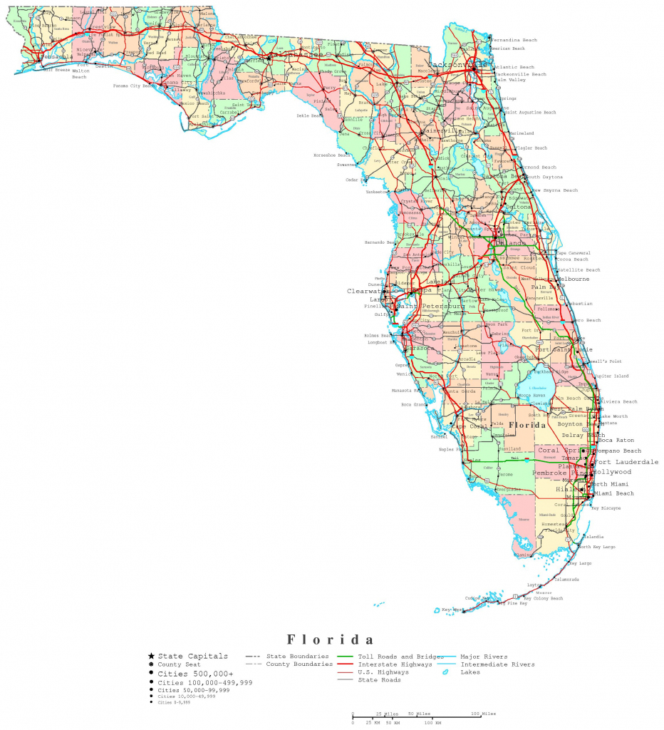 Florida Printable Map Map Road With Florida State Map Pictures Map intended for Florida State Map Printable