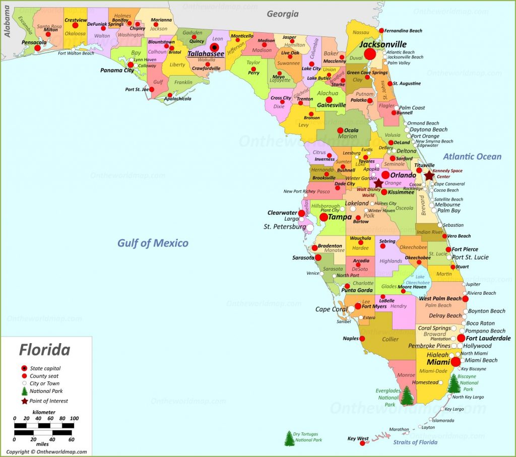 Florida State Maps Usa Maps Of Florida (Fl) Within Printable Map Of