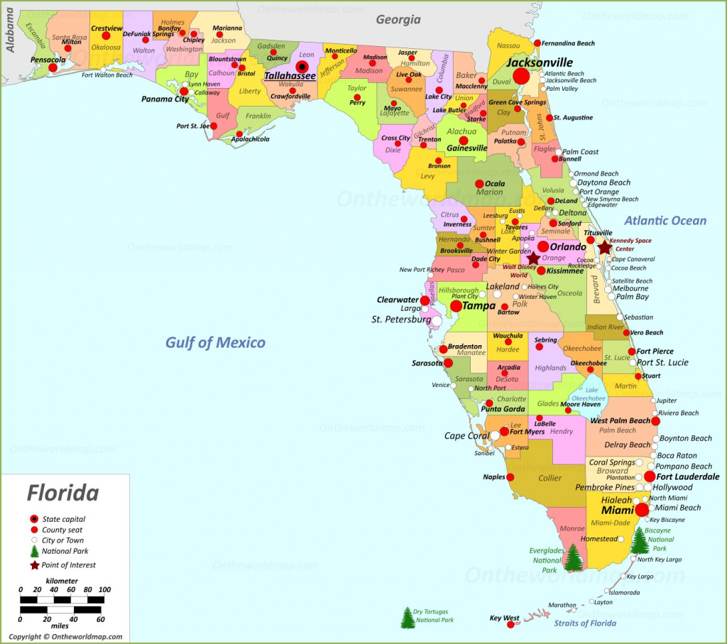 Florida State Maps | Usa | Maps Of Florida (Fl) within Printable Map Of Florida Cities