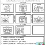 Follow Directions  Read The Directions And Add The Details To The Within Map Symbols For Kids Printables