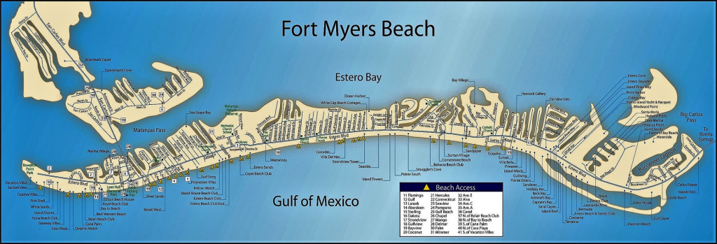 Fort Myers Beach Street Map | The Best Beaches In The World regarding Printable Map Of Ft Myers Fl