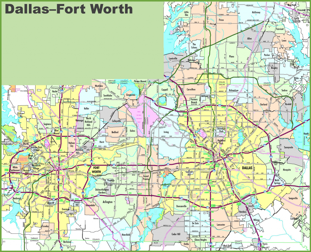Fort Worth Maps | Texas, U.s. | Maps Of Fort Worth within Printable Map Of Dallas Fort Worth Metroplex