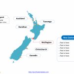 Free New Zealand Editable Map   Free Powerpoint Templates For Outline Map Of New Zealand Printable