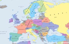 Printable Map Of Europe With Capitals