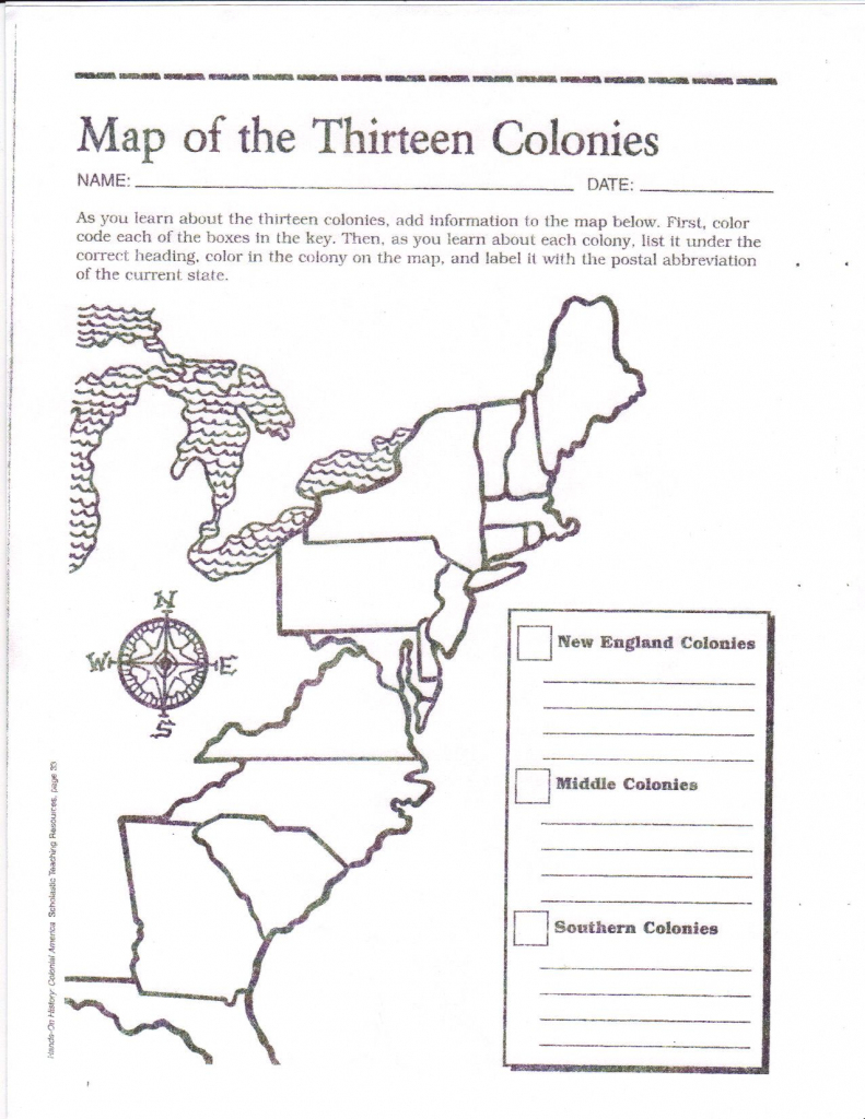 13 Colonies Blank Map Printable Printable Maps