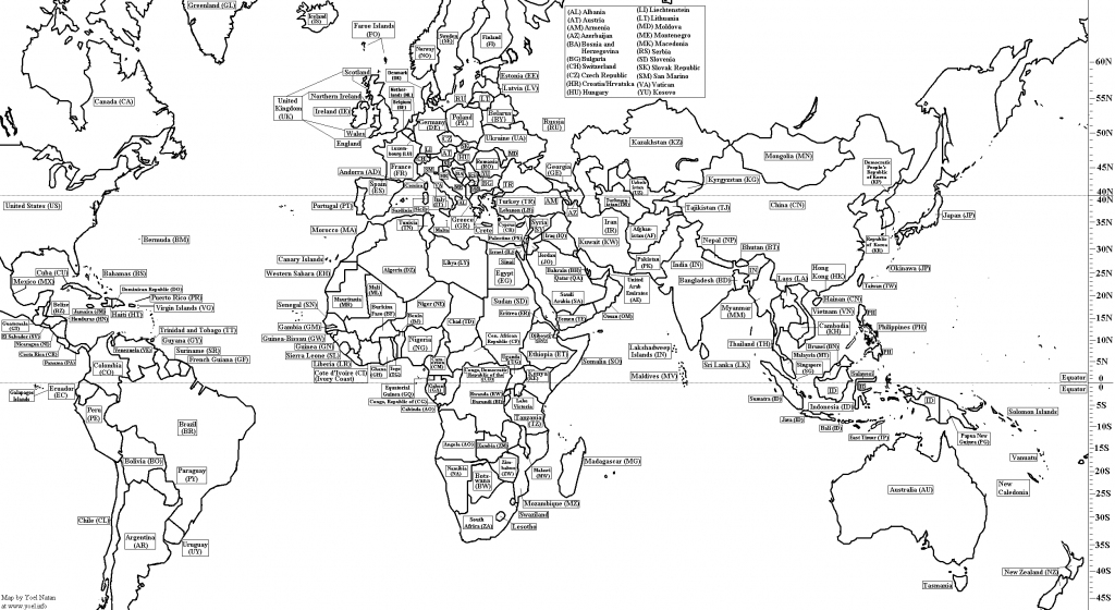 Free Printable Black And White World Map With Countries Labeled And in World Map Black And White Printable With Countries