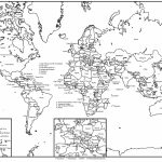 Free Printable Black And White World Map With Countries Labeled And Regarding Free Printable Black And White World Map With Countries Labeled