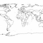 Free Printable Black And White World Map With Countries Labeled And Within Printable World Map With Countries Black And White