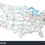 Free Printable Us Highway Map Usa Road Vector For With Random Roads Within Printable Road Maps By State