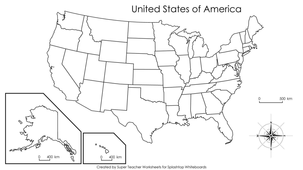 Free Printable Us Map Blank Blank Us Map States Beautiful United for Free Printable Us Map With States And Capitals