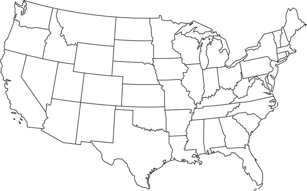 Free Printable Us Map Blank Blank Us Map States New United States for Printable Usa Map Blank