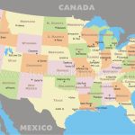 Free Printable Us States And Capitals Map | Map Of Us States And Inside Free Printable Us Map With Cities