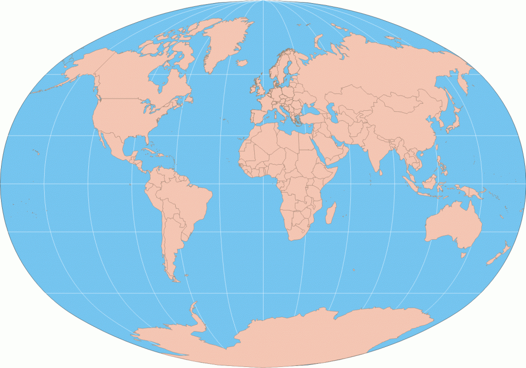 Free Printable World Maps for Round World Map Printable