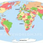 Free Printable World Maps Inside Picture Of Map Of The World Printable
