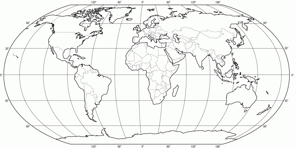 Free Printable World Maps With Countries Labeled intended for World Map Outline Printable For Kids