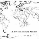 Free World Map Printable   Earthwotkstrust For Blackline World Map Printable Free
