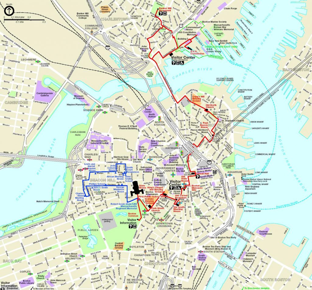 boston massachusetts bus tours freedom trail map