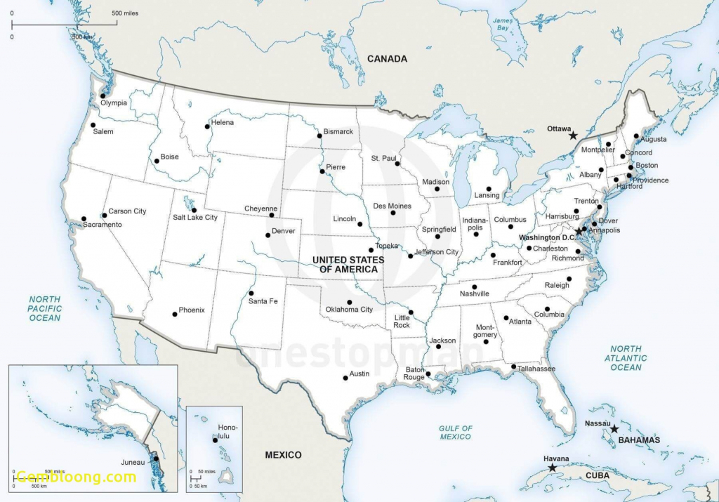 Fresh Map Usa States Cities Printable 2018 Of The United With Major in Printable Map Of Usa States And Cities