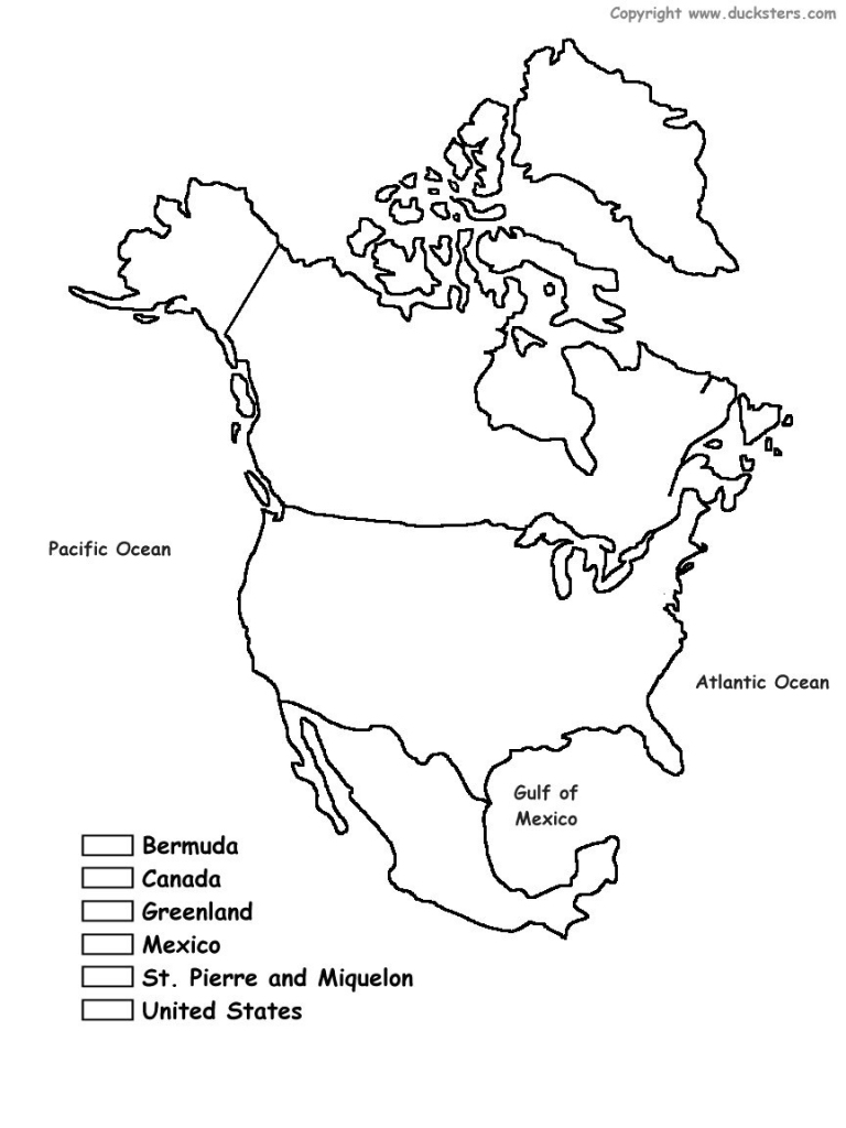 Geography Blog Printable Maps Of North America And A Blank Map with Printable Geography Maps